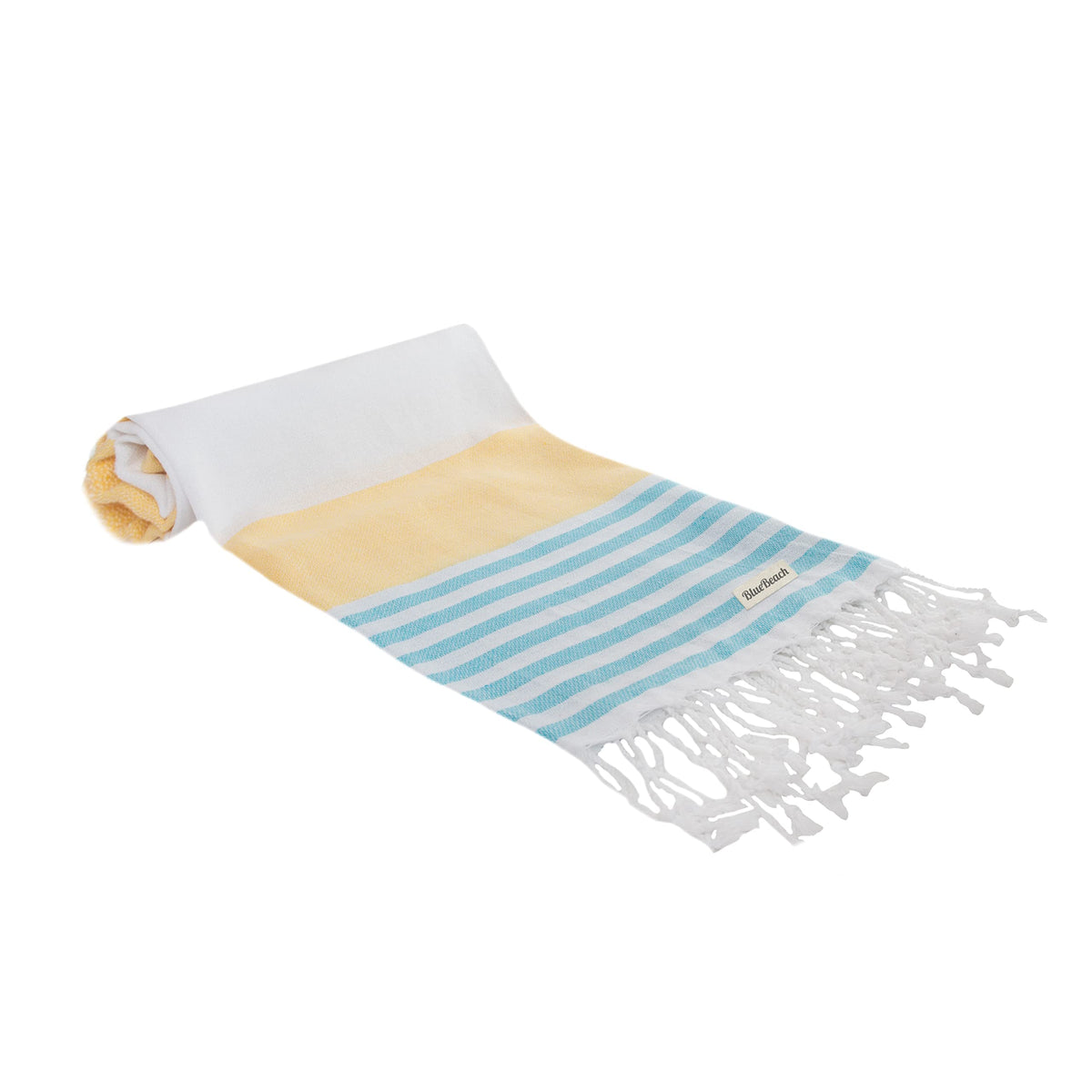 Blue Beach Turkish Towel - 100x180cm Large Turkish Hammam Peshtemal Towel - Super Absorbent, Quick Dry, Lightweight, Compact Towels for Swimming