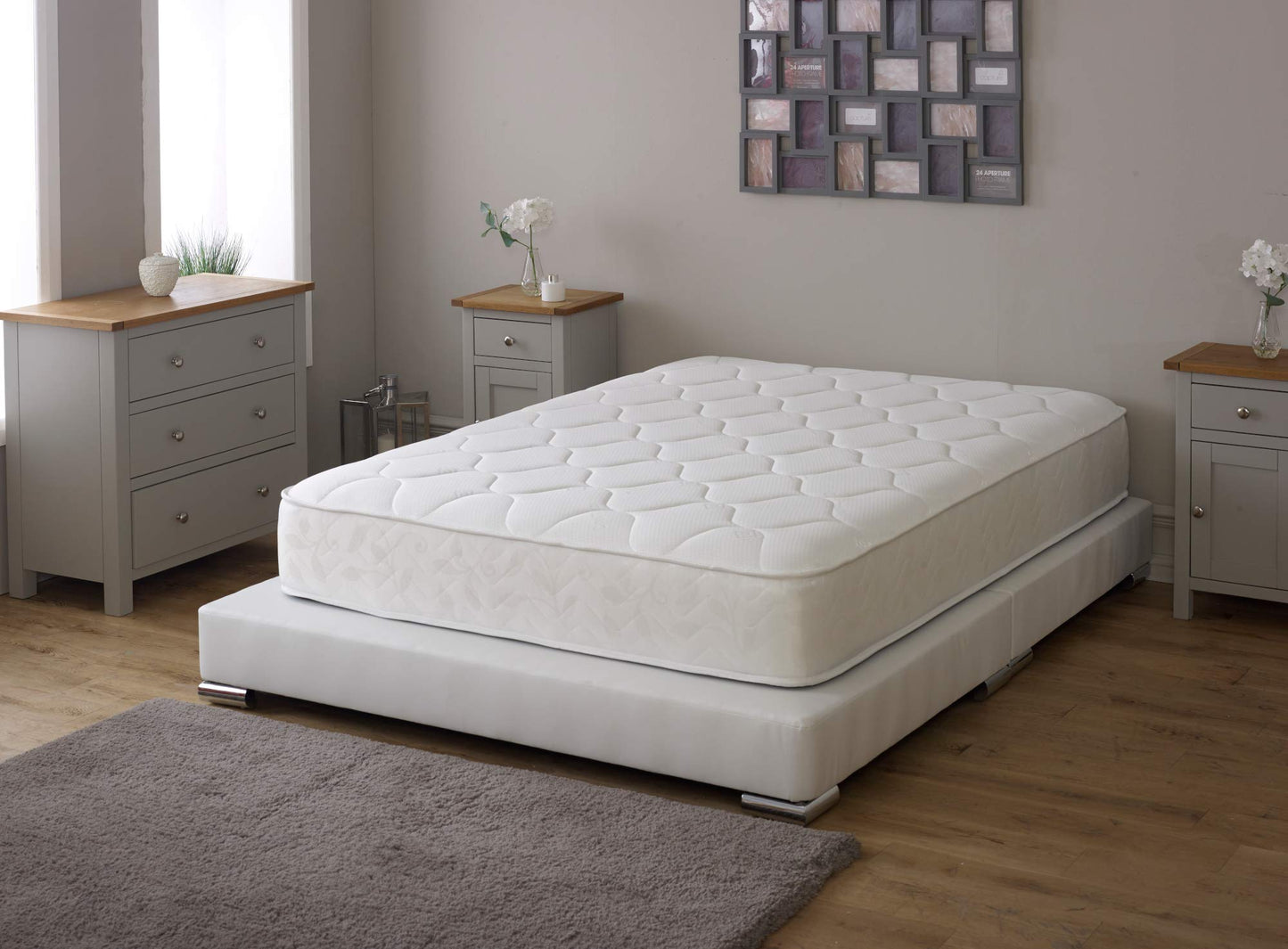 Starlight Beds Serene White European Double Size Mattress