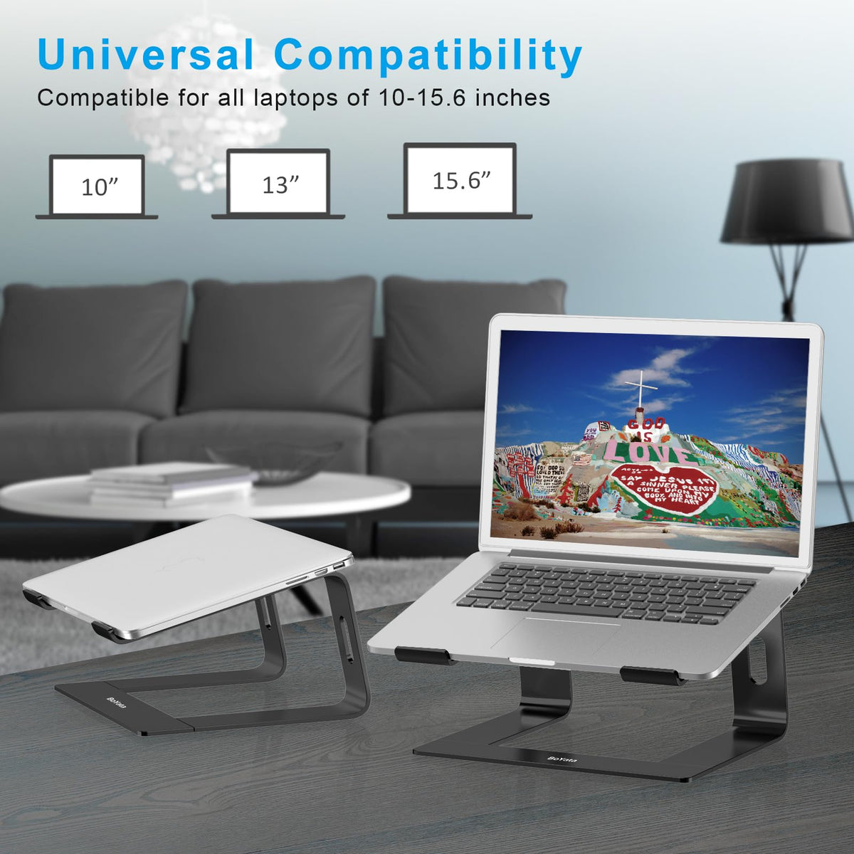 BoYata Laptop Stand, Ventilated Laptop Stand for Desk, Laptop Riser