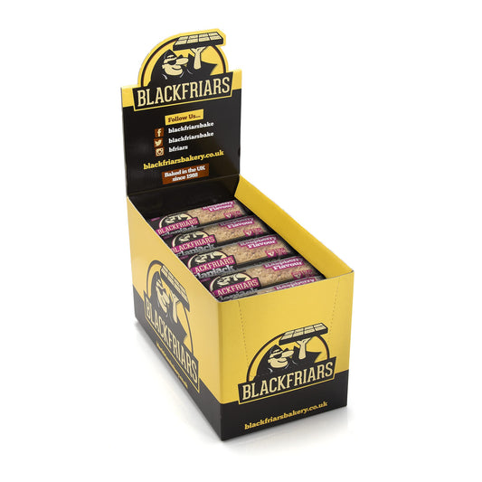 Blackfriars Flapjack Multipack Bars - Apple and Raspberry Flapjacks 25 x 110g | Flapjack Bars Individually Wrapped | Breakfast Bars | Vegan and