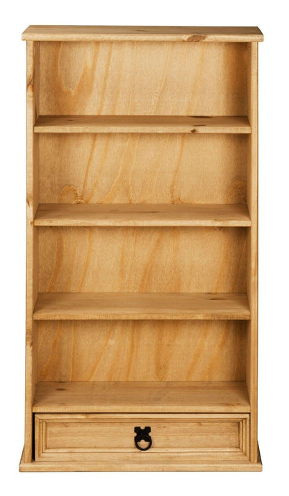 Corona 1 Drawer DVD/CD Rack Bookcase Storage Unit Mexican Solid Pine
