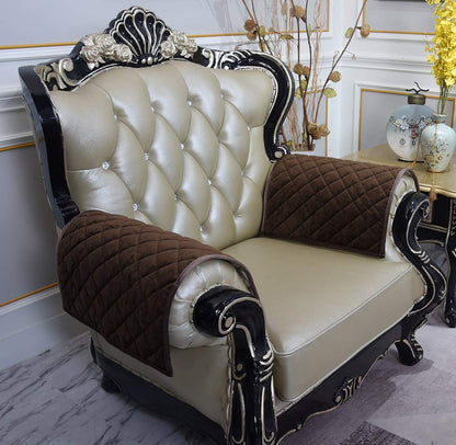HAOMAIJIA Sofa Armrest Cover, Recliner Chair Arm Cover, Armchair Slipcover Nonslip Quilted Furniture Protector for Leather Sofa Couch
