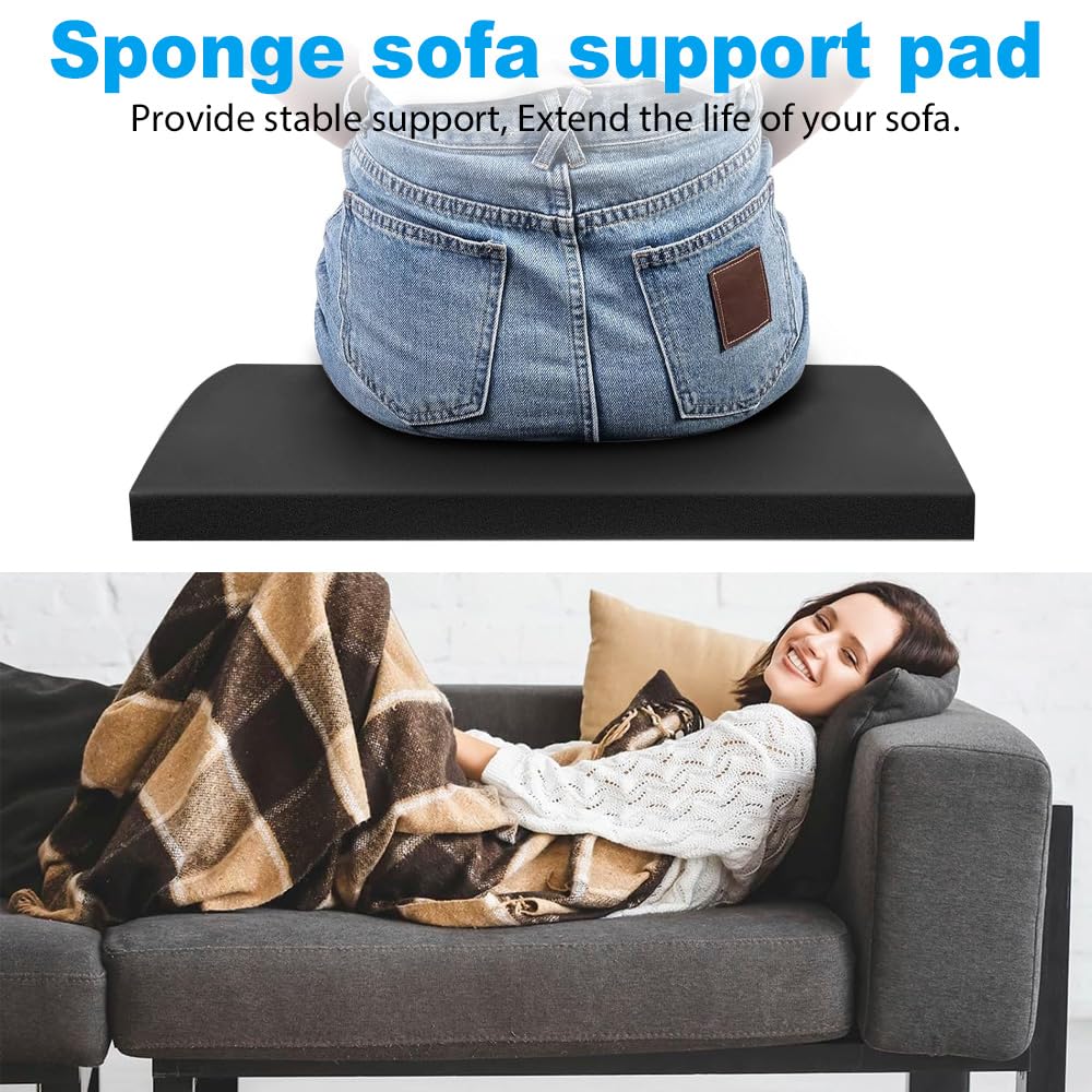 Duscdesp 50×50cm Sofa Support Boards,Sofa Bed Support Cushion Sofa Saver,Cushion Sag Repair for Corner Sofa Sofa Bed Couches Settee (Black & 1 Pcs)