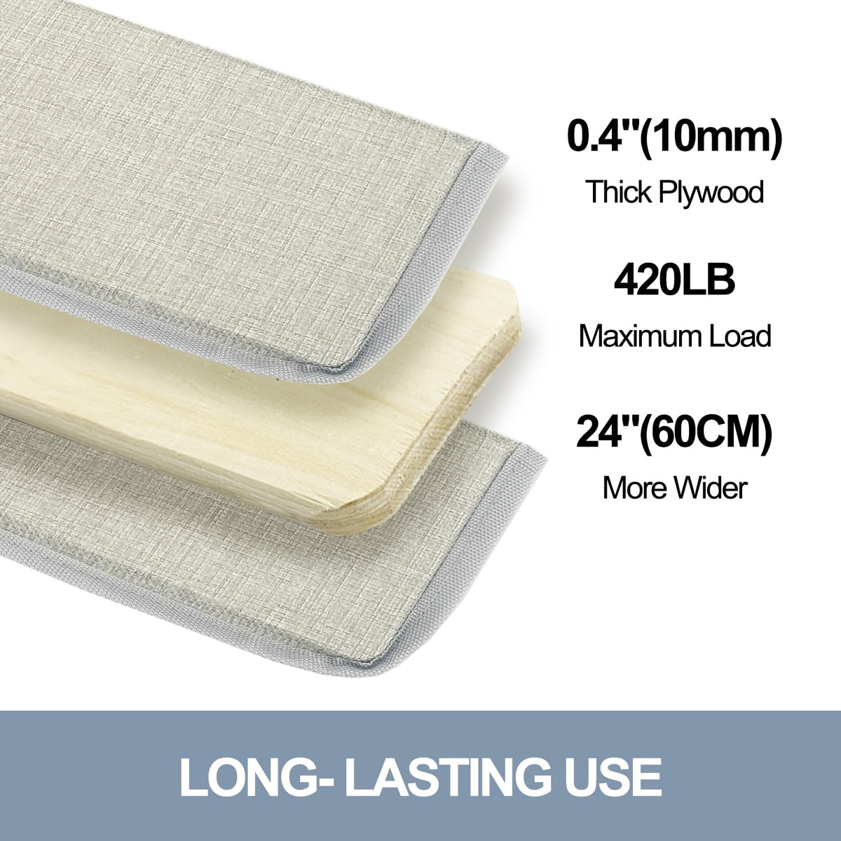 VERONLY Couch Cushion Support for Sagging Seat - 60x205CM Wooden Sofa Support Strengthener Boards for Extra Large 3 Seater