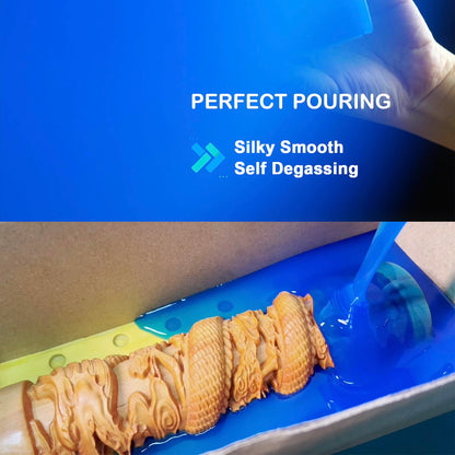 BBDINO Silicone Mould Making Kit, Mould Making Silicone Rubber 30A Liquid Silicone for Mould Making 1 Gallon/10 Lbs,1:1 by Volume, Ideal for Silicone
