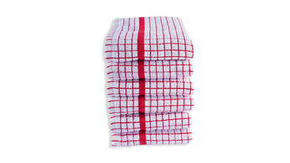 QUALITY HOME TEXTILES 100% Cotton Large Luxury Terry Towelling Tea Towels | Pack of 3| Kitchen Hand Towels Dish Cloth Super Absorbent Soft Touch