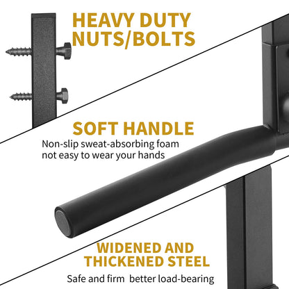 Fitarc Joist Mount Pull Up Bar, Chin Up Bar Ceiling Mount, Heavy Duty, Workout for Home Gym, 42 in Wide,Black