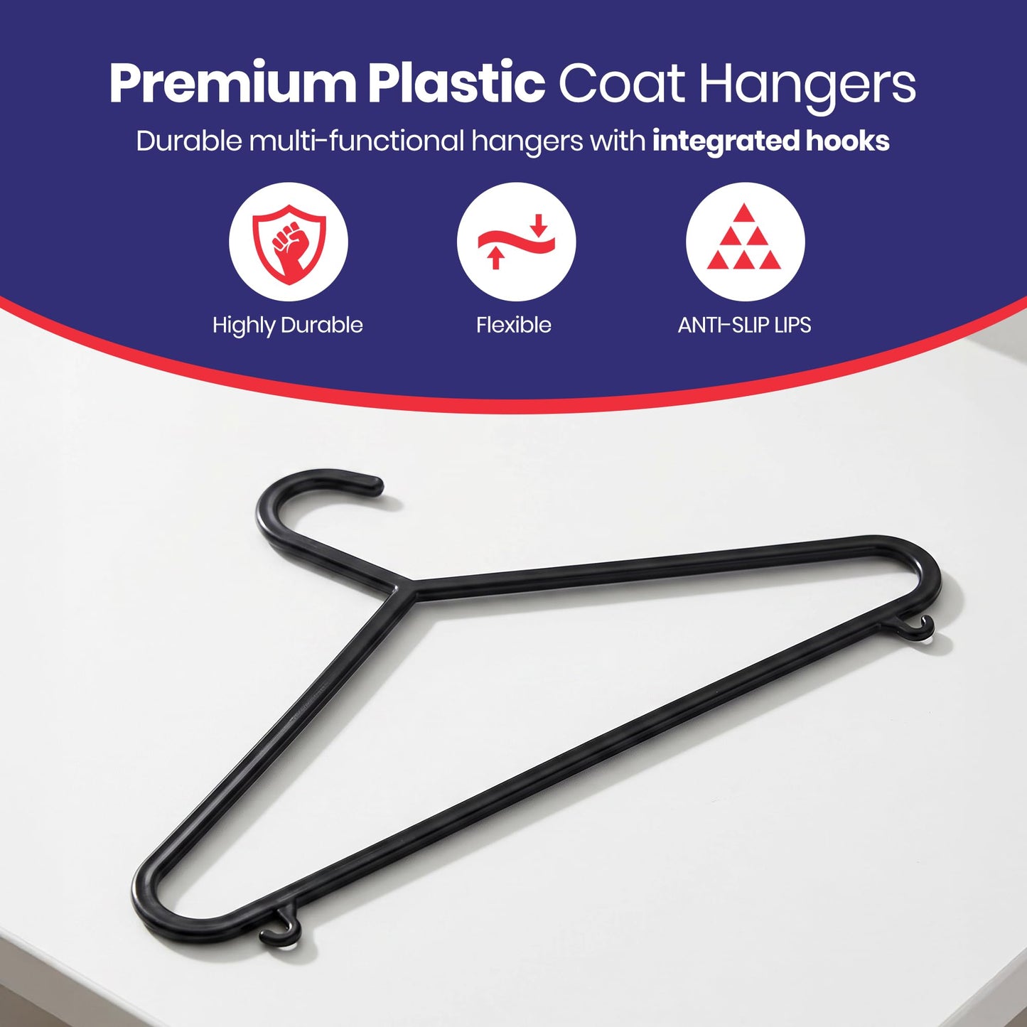 EVOKK Heavy Duty Velvet Suit Hangers - Non-Slip Premium Clothes Hangers with 360° Swivel Hook - Sturdy Velvet Coat Hangers for Jackets