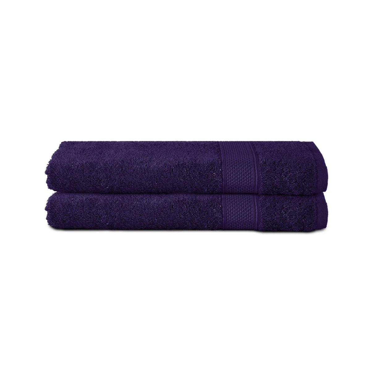 Komfortec Set of 2 Hand Towels 100% Cotton 2 Hand Towels 50 x 100 cm Terry Towelling Soft Navy Blue