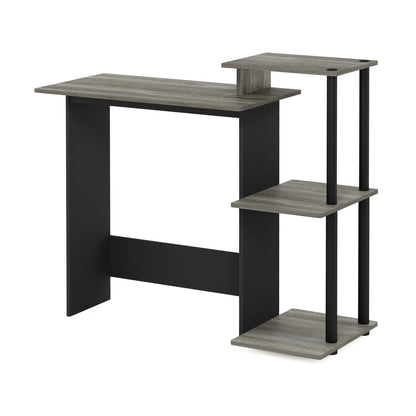 Furinno Efficient Home Laptop Notebook Computer Desk, Study Desk, Writing Desk, French Oak/Black