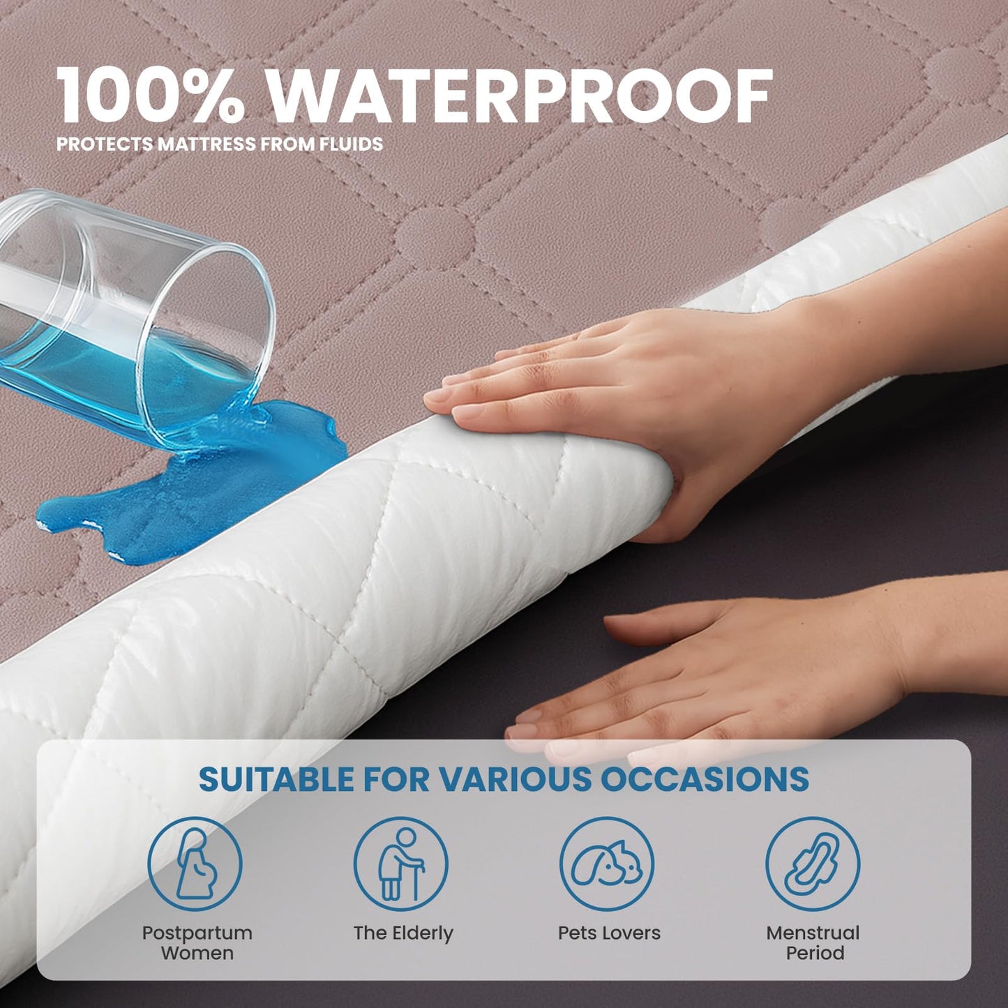 Ystyle Fitted Sheet 140 x 200 cm, Microfibre, Fitted Sheet - Mattress Height up to 30 cm, Soy