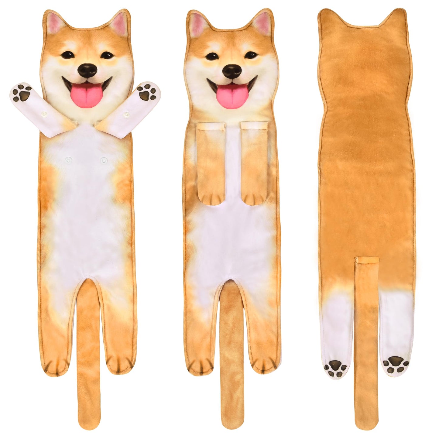 AGRIMONY Shiba Inu Dog Funny Hand Towel - Soft, Absorbent, Cute Decor for Bathroom & Kitchen for Dog Lovers