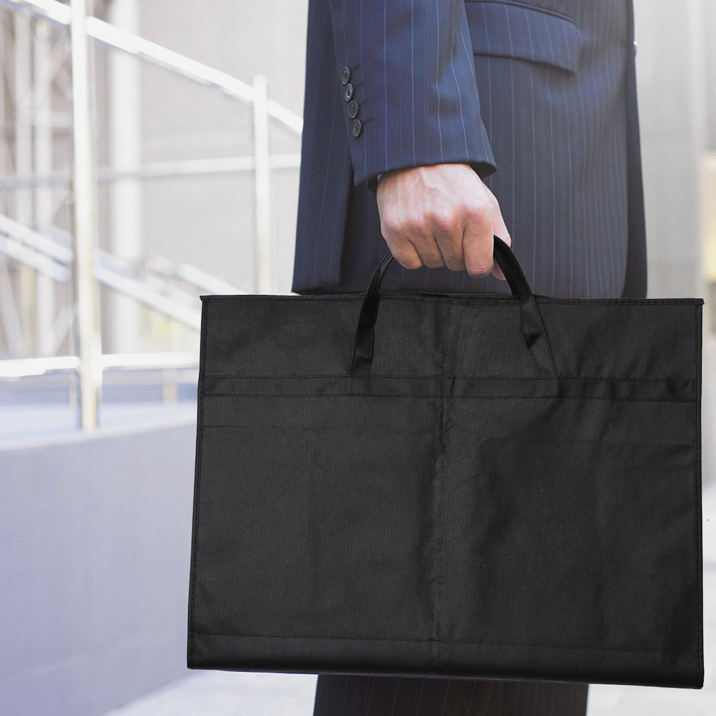 2 Pack Suit Bags Suit Covers For Men Suits Carrier With Handles And Gusset