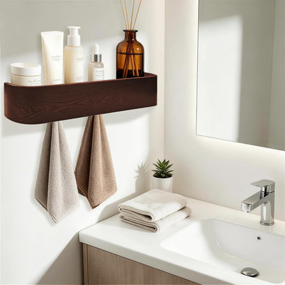 Topfinder Coat Rack with Shelf Wall-Mounted Organizer with 5 Hidden Hooks