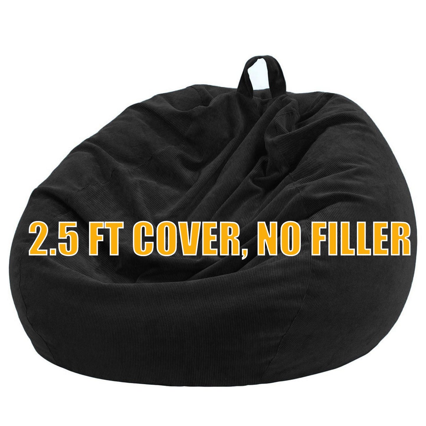 Nobildonna Bean Bag Chair Cover (No Filler) for Kids Beanbag Stuffed Animal Storage Without Filling Plush Toys Holder and Organizer Soft Premium