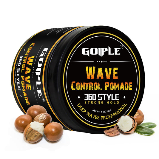 Experience the Power of Wave Grease - Our Natural Sporting 360 Wave Grease for Men's Strong Hold and Layered Waves. Easy Wash Hair Cream with Grease