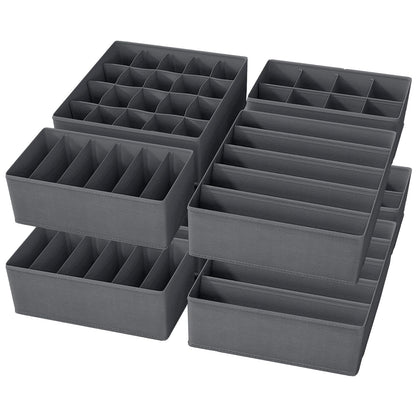 Yucch Set of 8 Drawer Organisers – Complete Space-Saving Underwear Storage Solution for Clothes, Bras, Socks, and Ties