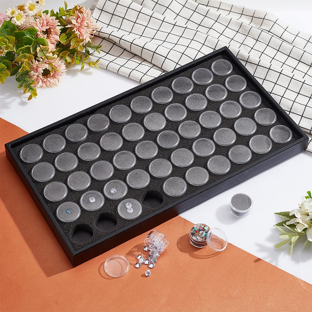 PH PandaHall 50pcs Gemstone Storage Box Diamond Display Tray