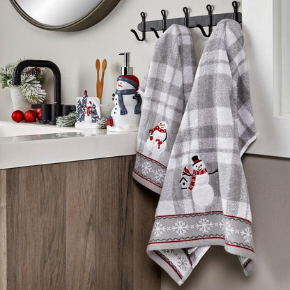 SKL Home by Saturday Knight Ltd. Whistler Snowman Bath Towel, Gray