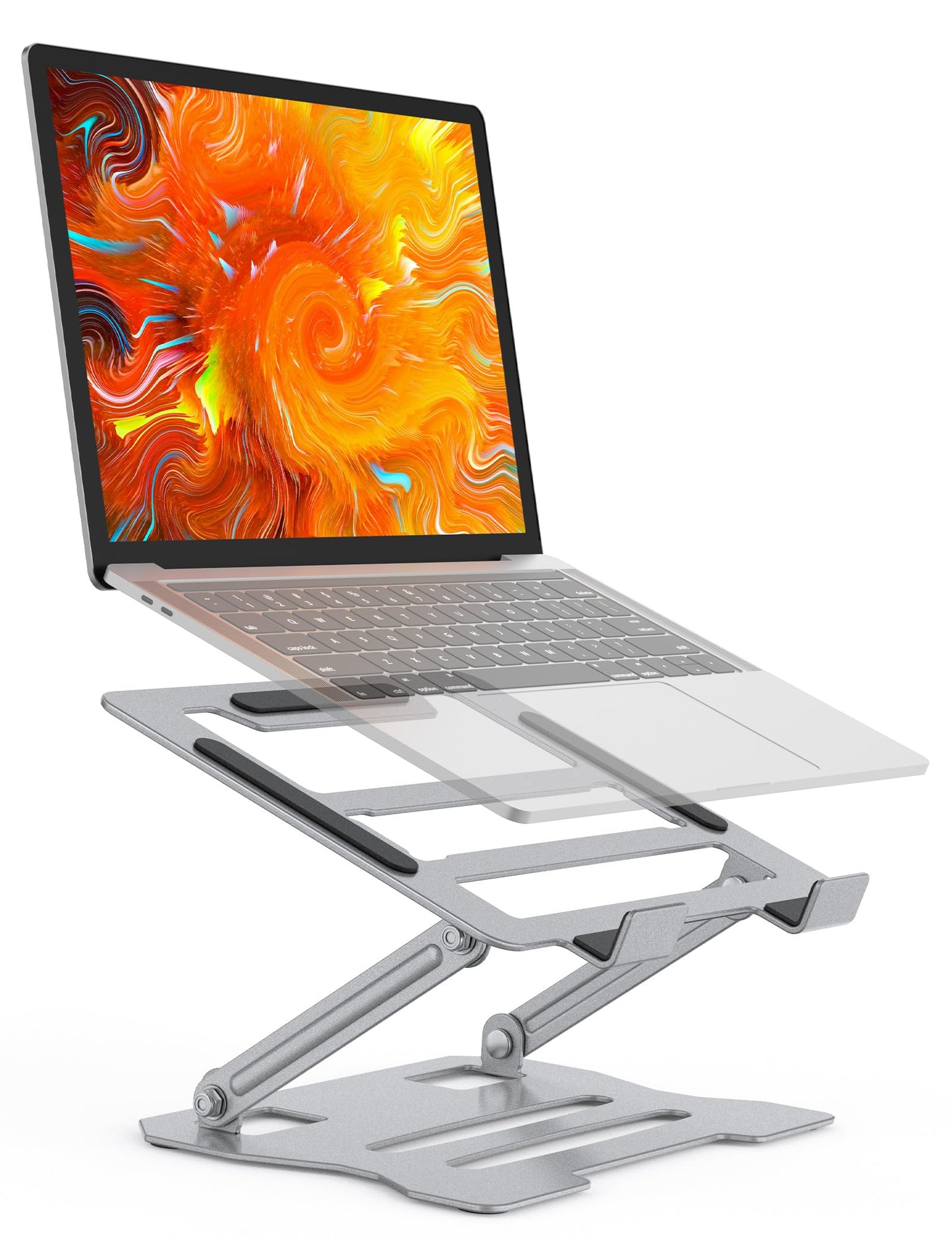 Adjustable Laptop Stand, Ergonomic Laptop Riser Heat Vent Computer Stand for Desk