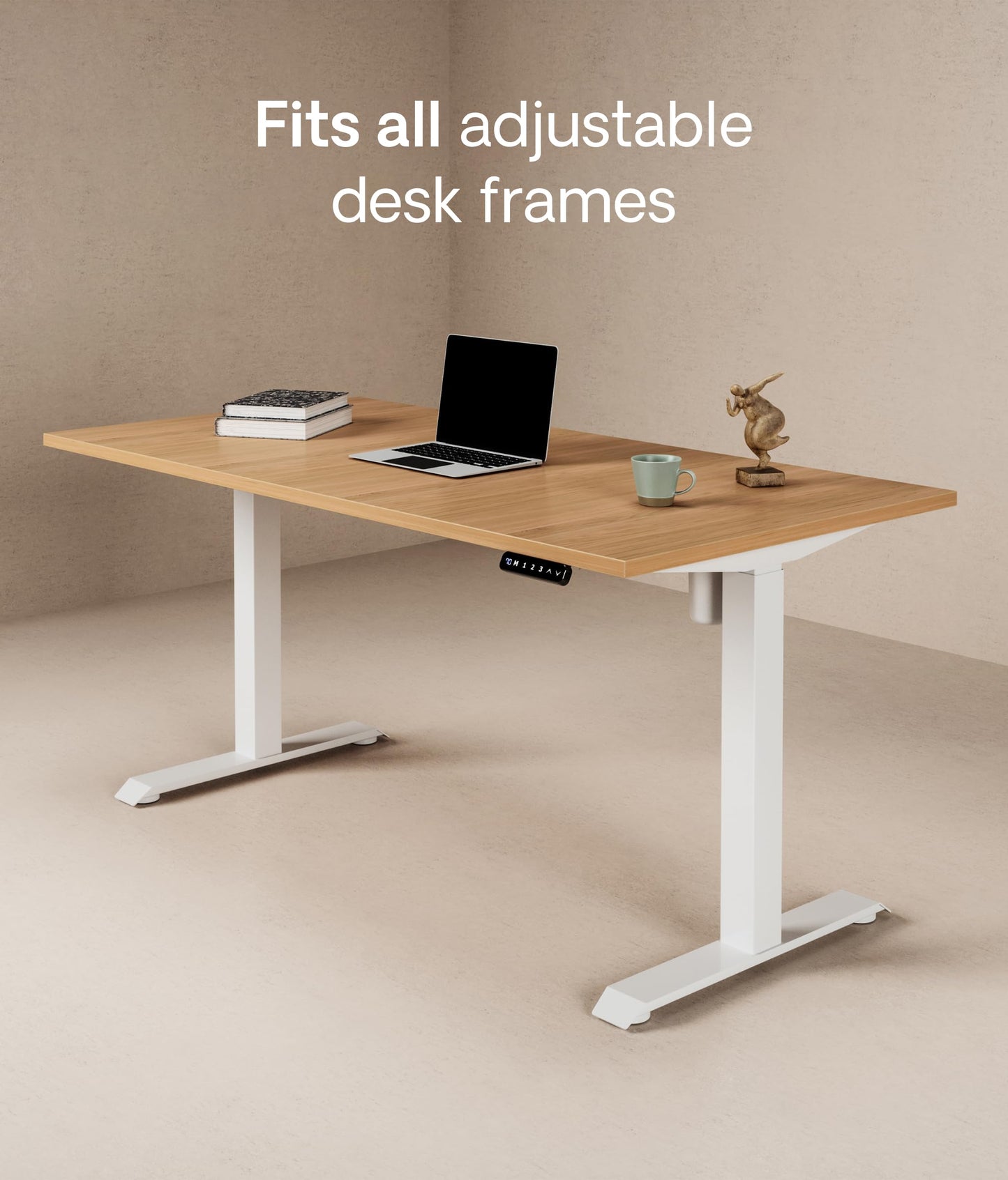 Desktronic Table Top 140 x 70 cm Desk Top - Perfect for Height-Adjustable Desks, Dining Tables and More - Made in Europe