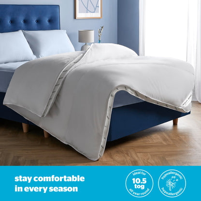 Silentnight Airmax Double Duvet  10.5 Tog Breathable All Season Duvet Quilt with Mesh Sides to Prevent Overheating  Machine Washable and