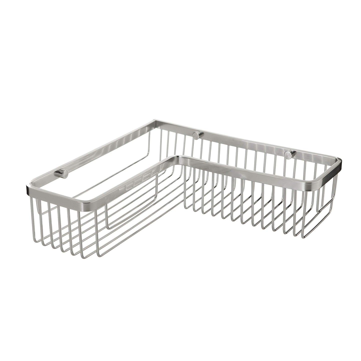 TATAY Bathroom Corner Shelf Rectangular Aluminium | Includes Screws | Compatible with No-Drill System (Quick Fix) | Moisture Resistant | Modern | Easy
