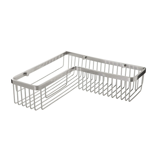TATAY Bathroom Corner Shelf Rectangular Aluminium | Includes Screws | Compatible with No-Drill System (Quick Fix) | Moisture Resistant | Modern | Easy