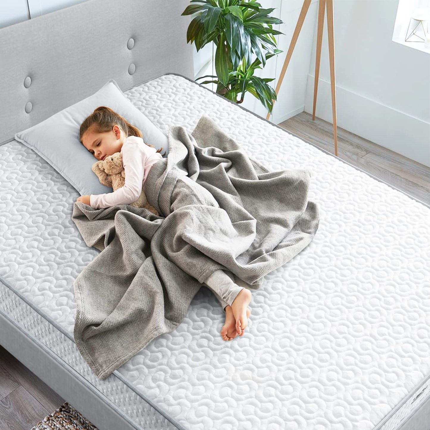 BedStory Silver Double Mattress, Foam & Coil Spring, Medium-firm, 135x190x14cm
