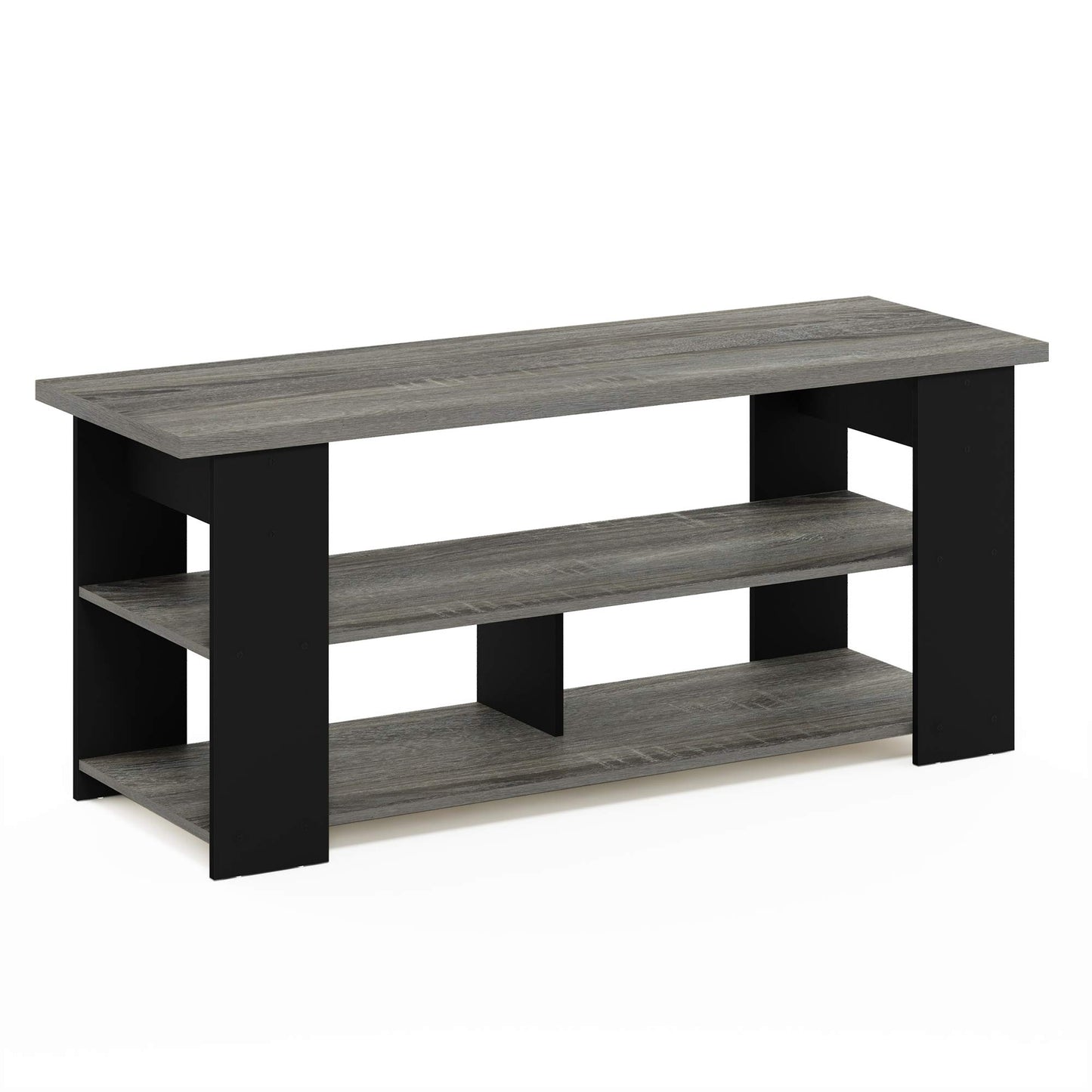 Furinno JAYA TV Stand, Entertainment Center, TV Console for TV up To 55 Inch, for Living Room, Bedroom, French Oak