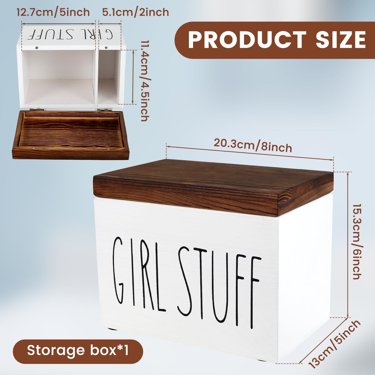 Tampon Holder for Bathroom, Versatile Tampon Storage Pad Organizer, Practical Tampon and Pad Storage Container with Lid