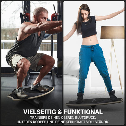 Sportneer Balance Board indoor board skateboard, indoor surfboard trick board and balance board for children and adults