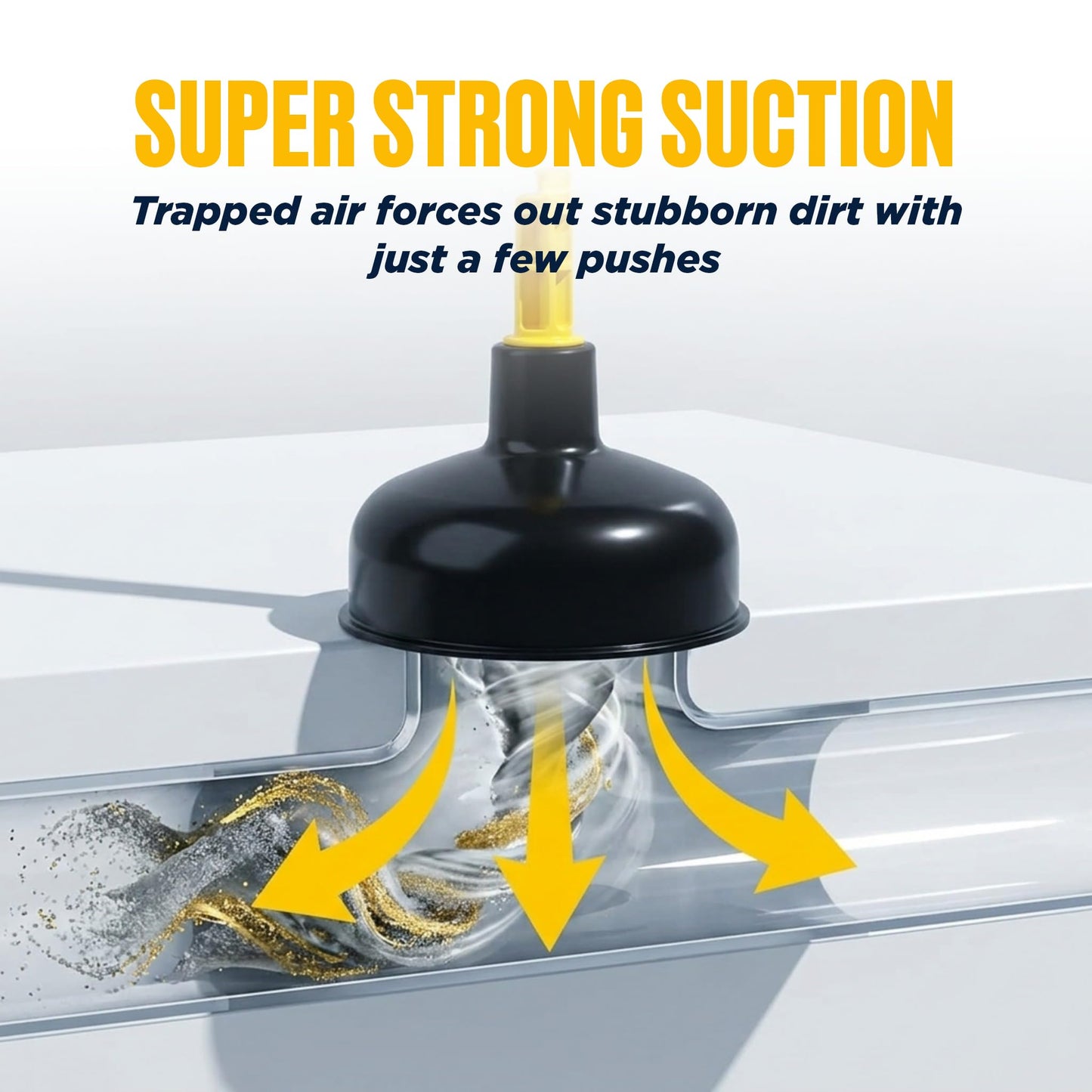Mario10 Heavy Duty Drain Plunger & Sink Unblocker, Suction Cup, 4.52-in
