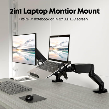 PUTORSEN Laptop Arm for up to 17 Inch Notebook, Holds up to 9 kg