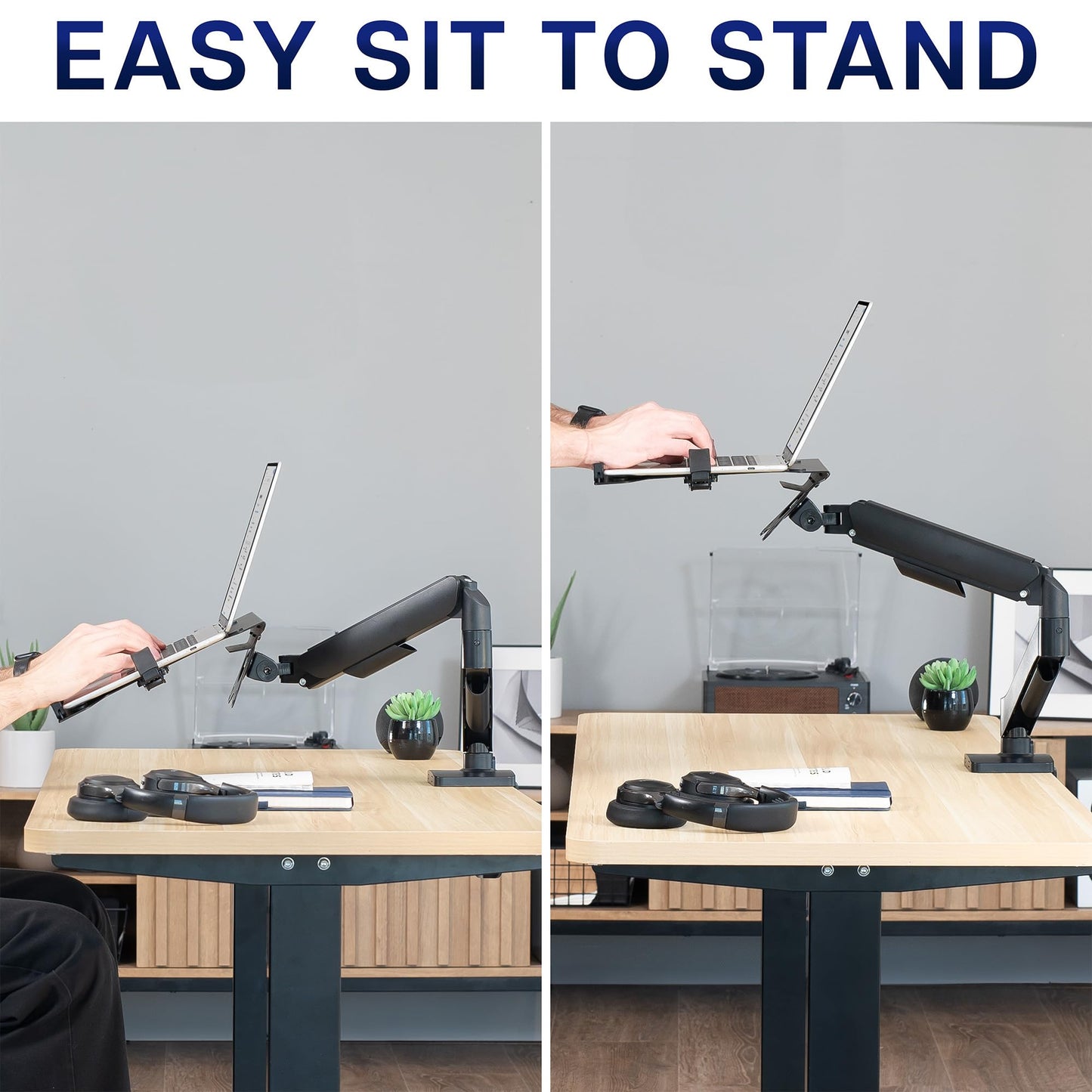 VIVO STAND-V001O-L Adjustable Laptop Mount, 10-15.6 inch, Black