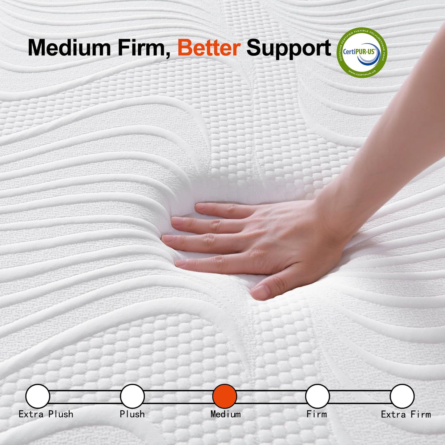 Laccard Small Double Mattress, 15cm Memory Foam Mattress, Cooling Small Double Mattresses for Pressure Relief