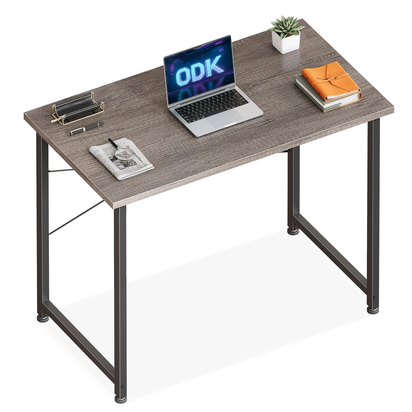 ODK 80x40 cm Desk, Computer Desk for Home Office, Grey