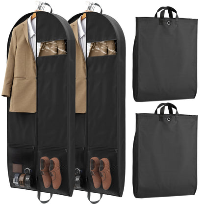 Suit bags for Travel, Dress Bag, Garment Bags for Hanging Clothes, Clothes Covers Protector Bags for Shirts, Coats, Dresses, Cosplay