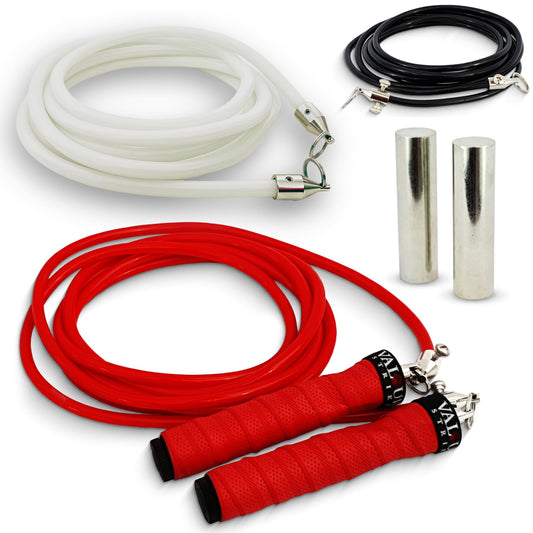 Valour Strike Weighted Skipping Rope | Best Jump Rope for Cardio Training & Home Workouts Outdoor | Weighted Skipping Ropes for Fitness Exercise