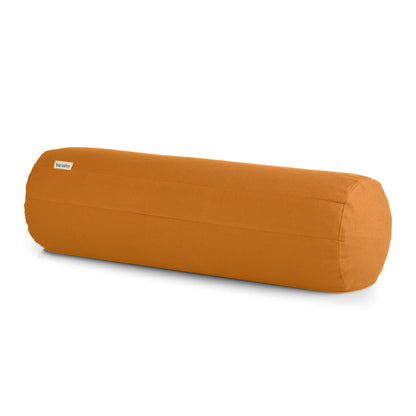 basaho Yoga Bolster | Organic Cotton | Buckwheat Hulls | Removable Washable Cover (Mango)