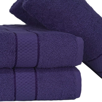 Casabella Luxury Pack Of 4 Bath Sheet 100% Egyptian Cotton Super Soft towel_Purple