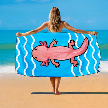 Violetpos 2 Pack Extra Large 180x90 cm Beach Towels, 250GSM Premium Microfibre, Sand Free Quick Dry Lightweight