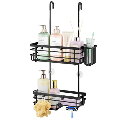 HapiRm Hanging Shower Caddy Organiser - 2 Tier Rustproof 304 Shower Storage