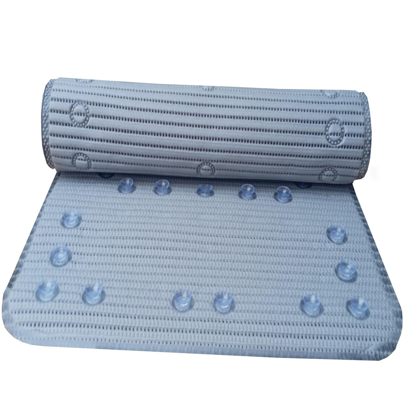 Non Slip Bath Mat Pvc Rubber With Secure Grip Suction Cups And Drain Holes Easy Clean Long Anti Mould Bathtub Mat 90cm x 42cm Ideal For Elderly Or