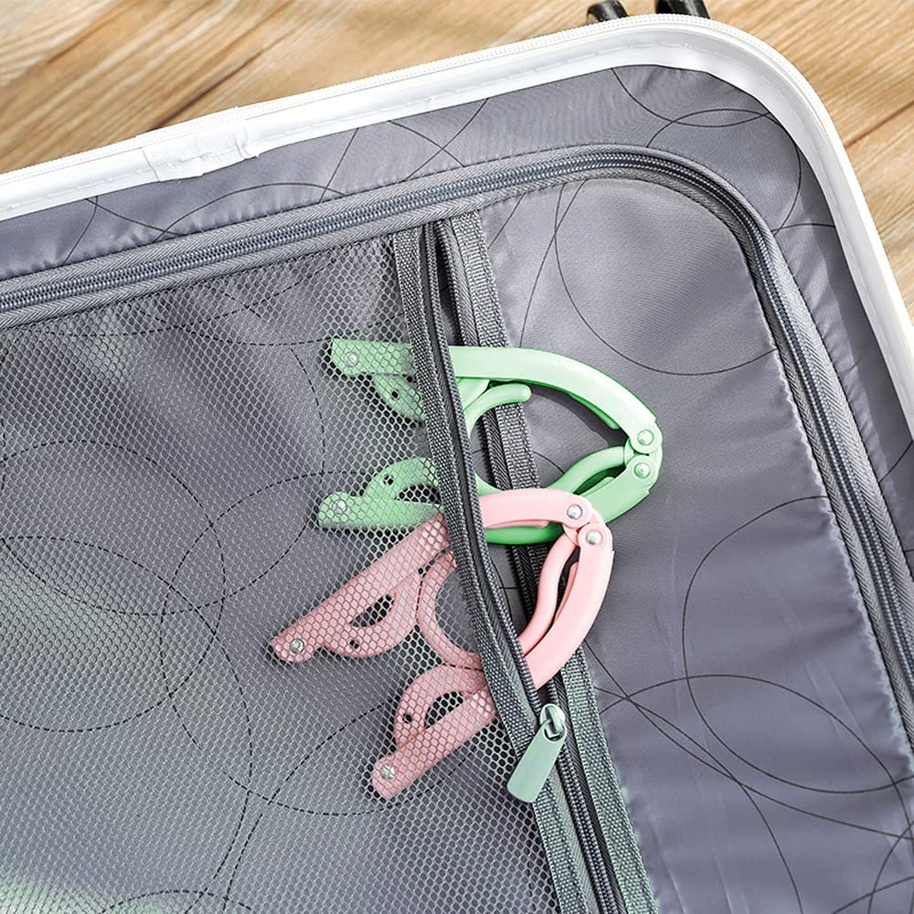 12 Pcs Travel Folding Hanger Household Multifunctional Portable Hanger for Holiday Camping, Indoor and Outdoor Use
