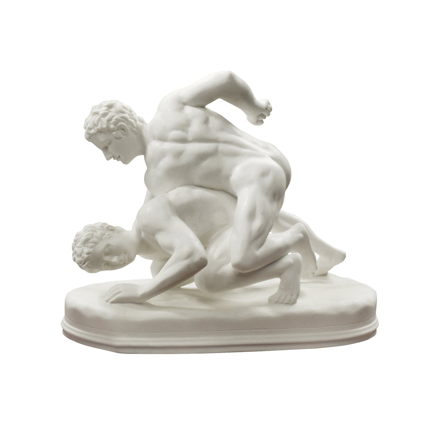 Design Toscano Hellenistic Greek Wrestlers Bonded Marble Statue