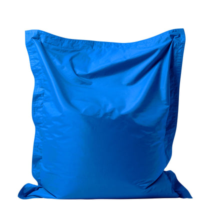Bean Bag Bazaar Kids Bean Bag, Blue, Indoor Outdoor Water-Resistant Fabric, Beanbag with Filling Included, 120cm x 100cm, Outdoor Floor Cushion, Kids