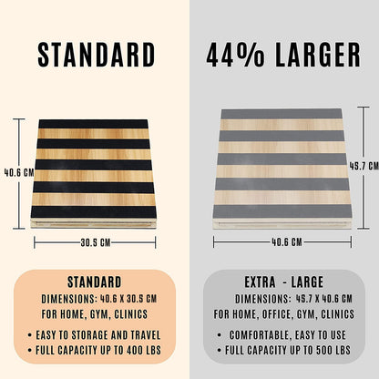 Yes4All BL0J Premium Adjustable Wooden/Steel Slant Board - Incline Board (10, 20, 30, 35 & 40 Degree) - Calf Stretcher, (Slant Board 5 Angles -