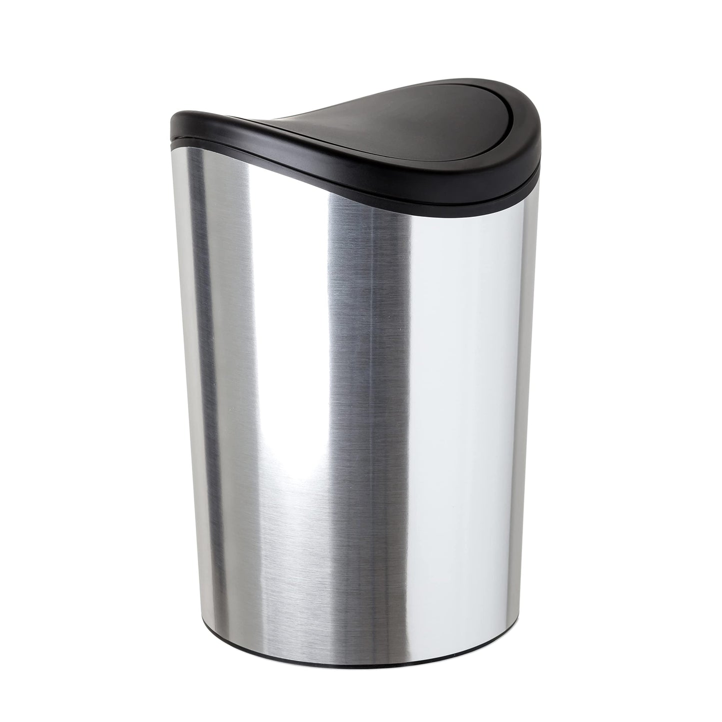 TATAY Bathroom Swing-Top Bin, 6 L, Compact Modern Design, 19 x 19 x 28 cm