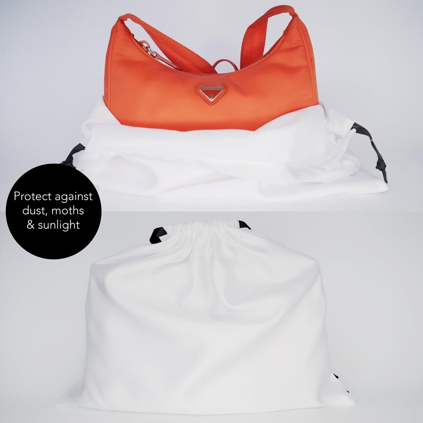 Dust Bags for Handbags (3 Bags) - Small/Medium Size - Premium Drawstring Bag Storage for Handbags, Dust Cover by unel